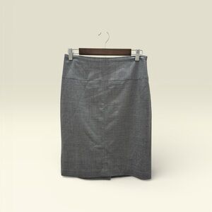 Banana Republic Gray Stretch Pencil Skirt Size 6 Italian Fabric Work Career